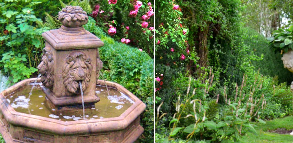 Gartenträume: Verwunschener Garten mit Löwenbrunnen