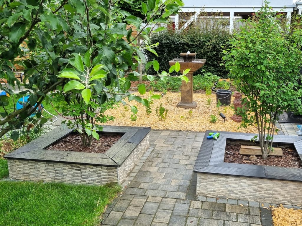 Gartenbrunnen Stockholm Kundenfoto