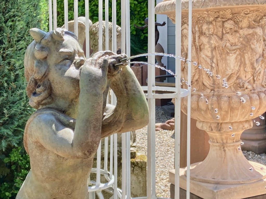 Gartenfigur Pan SP2085 Steinfigur Satyr