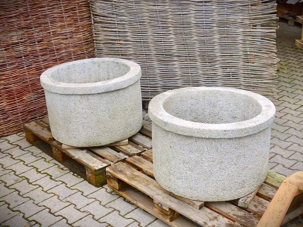 Granittrog rund Pflanztrog Naturstein AB001-2603