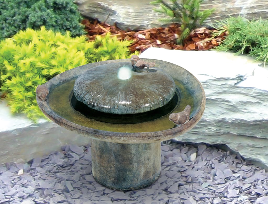 Wasserspiel Vogelbad Henri Studio Brunnen