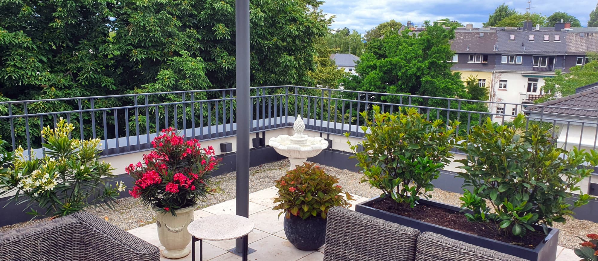 Springbrunnen Como auf Dachterrasse