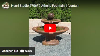 Gartenbrunnen Athena Screenshot Herstellervideo auf Youtube