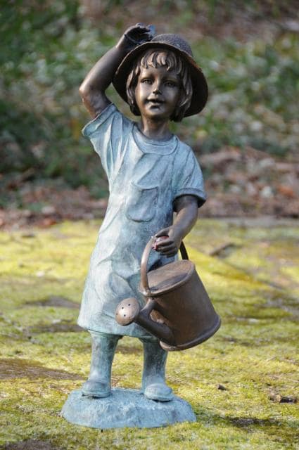 Bronze Kleine Gärtnerin mit Gießkanne BR1538