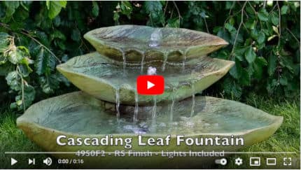 Gartenbrunnen Cascading Leaf von Henri Studio