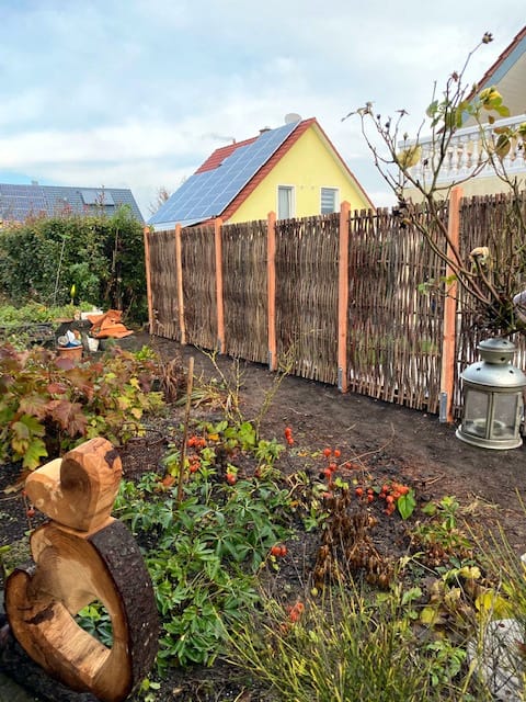 Haselnusszaun Universal Kundenfoto