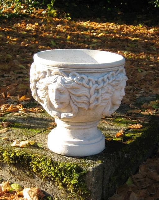 Steinvase Medusa Pflanzgefäß 5406