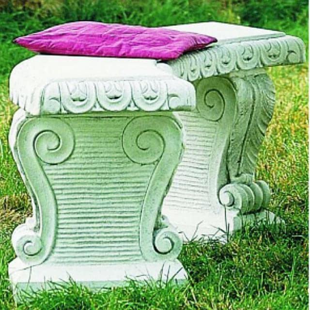 Gartenbank aus Stein 125 cm 0202