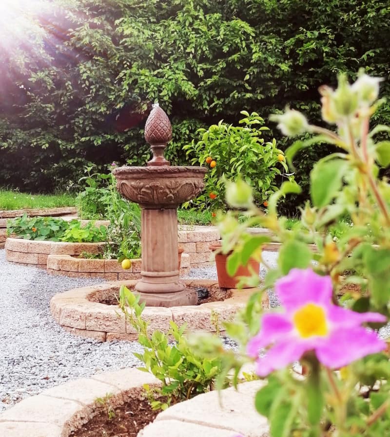 Gartenbrunnen Beuron Kundenfoto
