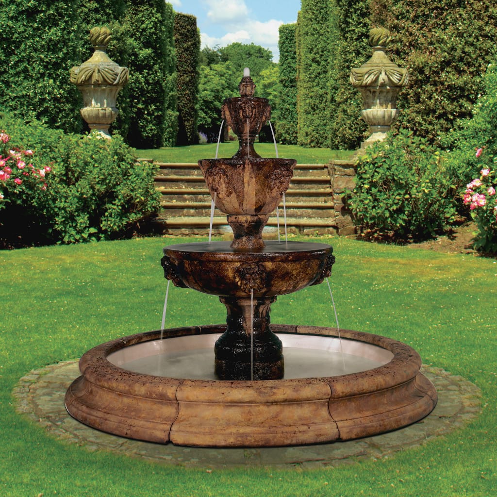 Brunnen Cinque Terre mit Bodenschale BR5215F17