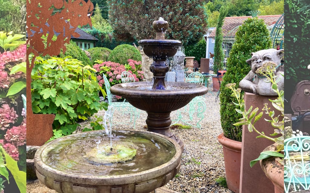 Gartenbrunnen Ausstellung Wenk Gartenelemente