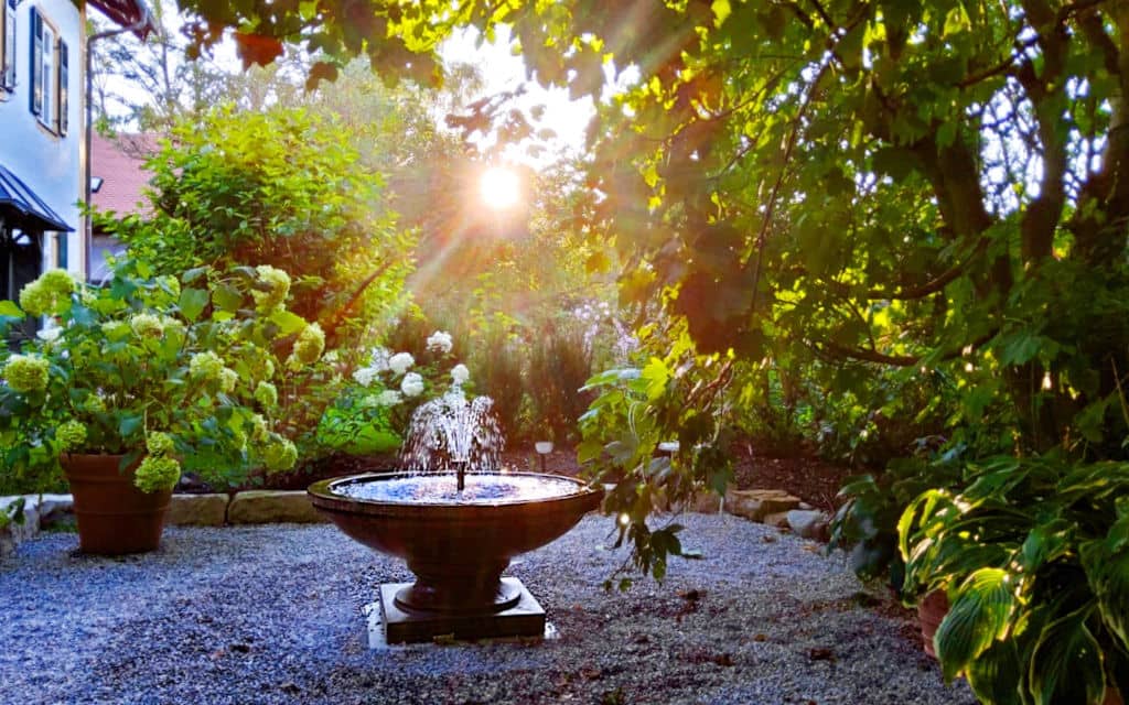 Gartenbrunnen Pontresina Kundenfoto