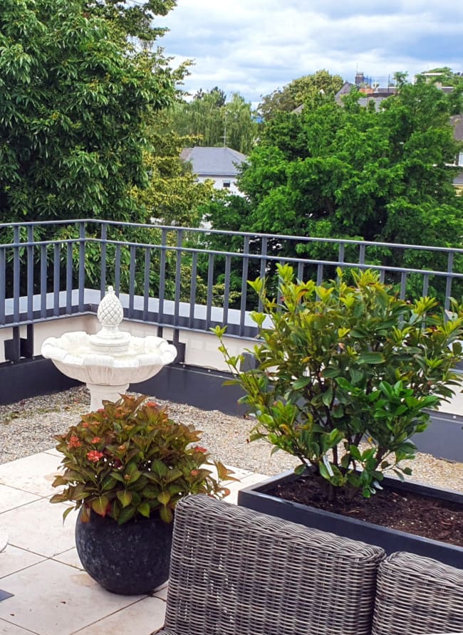 Springbrunnen Como auf Dachterrasse